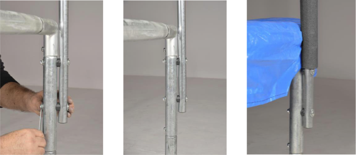 Fixation perches - comment monter son trampoline de jardin